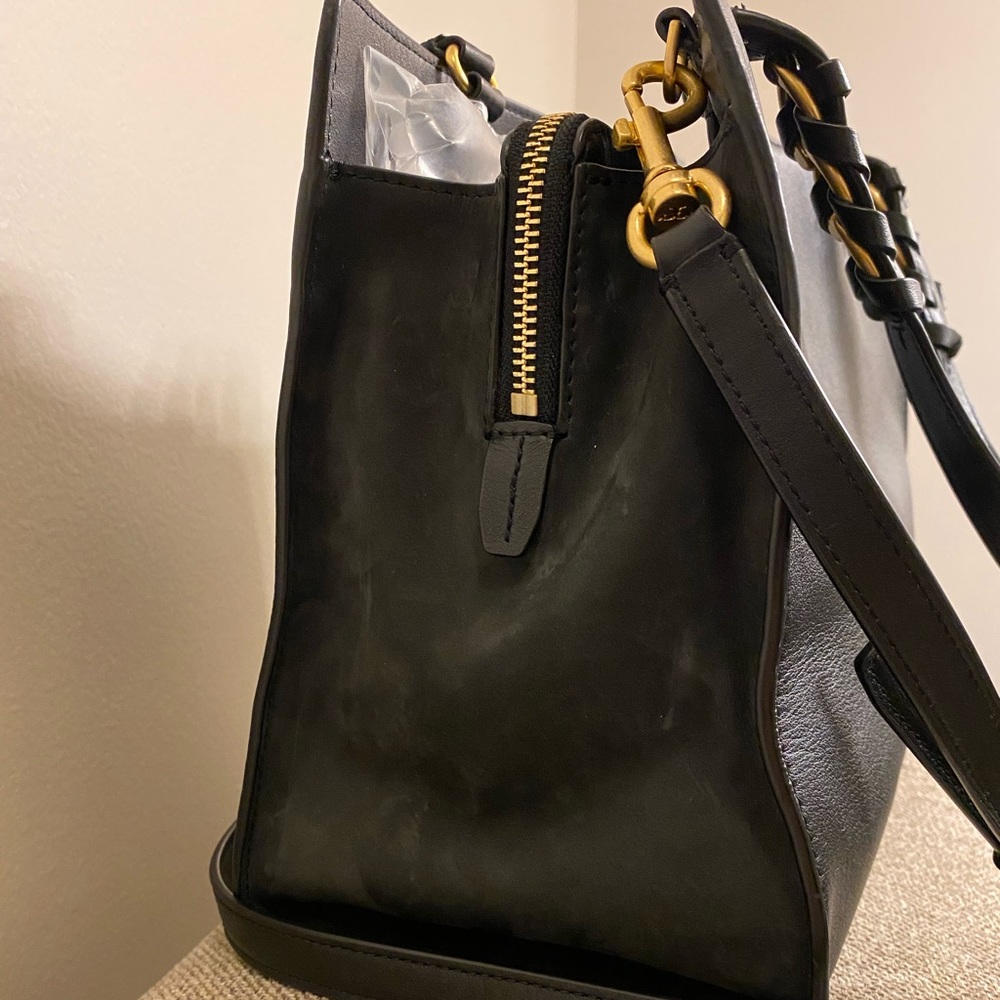 💯$578 Tory Burch Brooke Smooth Leather Satchel Bag - Picture 8 of 16